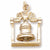 Liberty Bell charm in Yellow Gold Plated hide-image