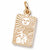 Tarot Card Charm in 10k Yellow Gold hide-image