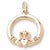 Claddagh Charm in 10k Yellow Gold hide-image