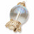Crystal Ball charm in Yellow Gold Plated hide-image