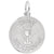 Holy Communion Charm In 14K White Gold
