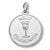 Holy Communion charm in 14K White Gold hide-image