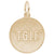 T G I F Charm In Yellow Gold