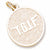 T G I F charm in Yellow Gold Plated hide-image