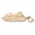 Cruise Ship Charm in 10k Yellow Gold hide-image
