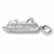 Cruise Ship charm in 14K White Gold hide-image