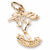 Monterey Cypress Charm in 10k Yellow Gold hide-image