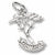 Monterey Cypress charm in 14K White Gold hide-image