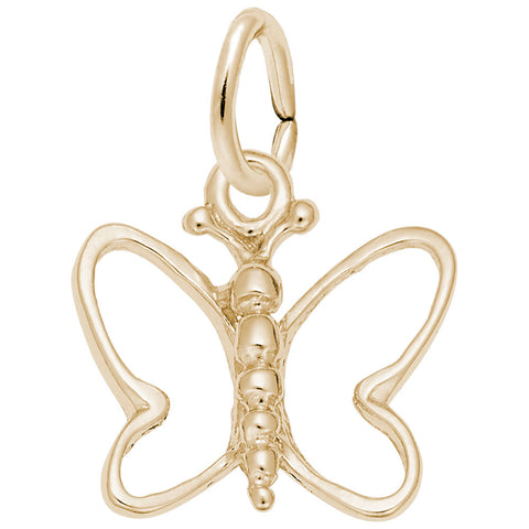 Butterfly Charm In Yellow Gold