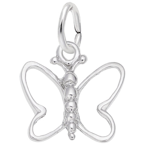 Butterfly Charm In Sterling Silver