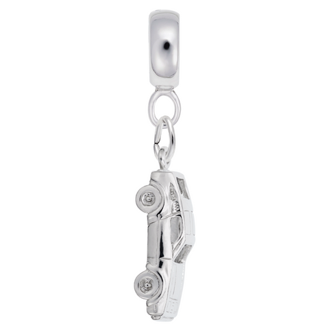 Car Charm Dangle Bead In Sterling Silver