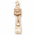 Grandfather Clock charm in Yellow Gold Plated hide-image