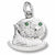 Seaotter charm in 14K White Gold hide-image