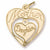 Mother Daughter charm in Yellow Gold Plated hide-image