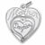 Mother Daughter charm in 14K White Gold hide-image