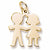 Boy And Girl charm in Yellow Gold Plated hide-image