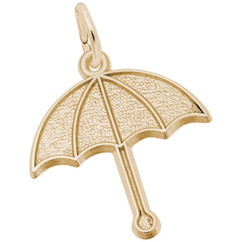 Umbrella Charm In Yellow Gold