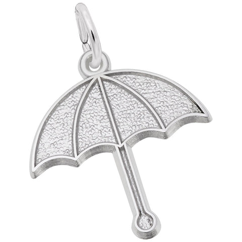 Umbrella Charm In Sterling Silver