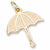 Umbrella charm in Yellow Gold Plated hide-image