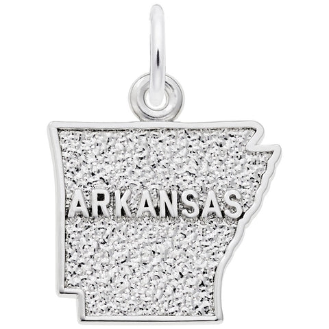 Arkansas Charm In Sterling Silver