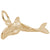 Whale Charm In Yellow Gold