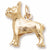 French Bulldog charm in Yellow Gold Plated hide-image