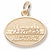 Alcatraz charm in Yellow Gold Plated hide-image