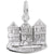 Victorian House,S.F. Charm In Sterling Silver
