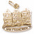Victorian House,S.F. Charm in 10k Yellow Gold hide-image