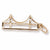 Golden Gate Bridge charm in Yellow Gold Plated hide-image