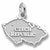 Czech Map charm in 14K White Gold hide-image