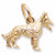 German Shepherd charm in Yellow Gold Plated hide-image