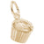 Muffin Charm in Yellow Gold Plated