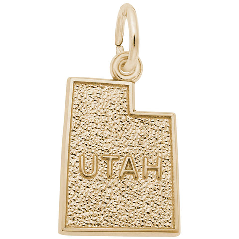 Utah Charm In Yellow Gold