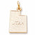 Utah charm in Yellow Gold Plated hide-image