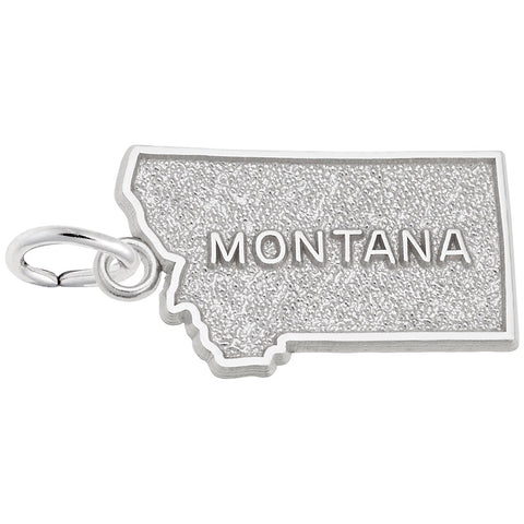 Montana Charm In 14K White Gold
