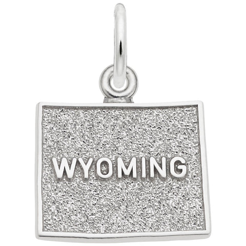 Wyoming Charm In Sterling Silver