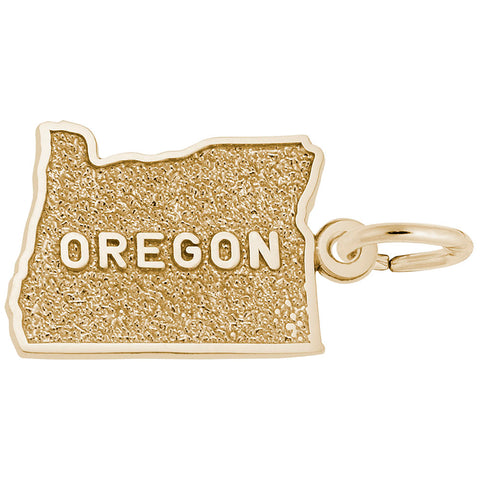 Oregon Charm In Yellow Gold