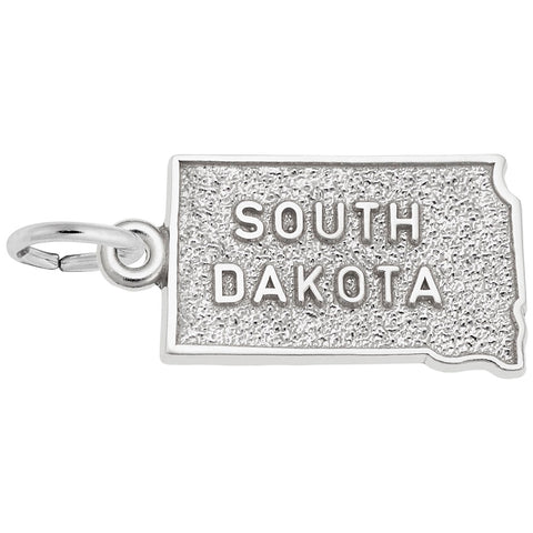 South Dakota Charm In 14K White Gold