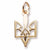 Ukrainian Trident charm in Yellow Gold Plated hide-image