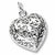 Filigree Heart charm in Sterling Silver hide-image