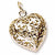 Filigree Heart charm in Yellow Gold Plated hide-image