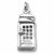 Phone Booth charm in Sterling Silver hide-image