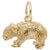 Wombat Charm In Yellow Gold