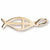 Ichthus charm in Yellow Gold Plated hide-image