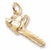 Chainsaw charm in Yellow Gold Plated hide-image