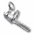 Chainsaw charm in 14K White Gold hide-image