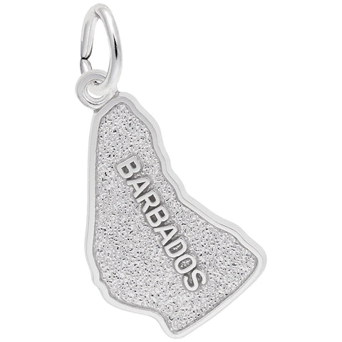 Barbados Charm In Sterling Silver