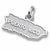 Puerto Rico Map charm in 14K White Gold hide-image