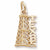 Texas Oil Rig charm in Yellow Gold Plated hide-image